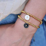Let Go & Let God Cross Bracelet