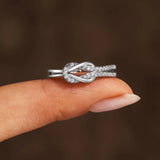 Best Mother & Best Daughter Love Knot Ring