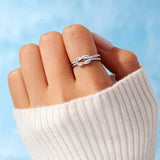 Best Mother & Best Daughter Love Knot Ring