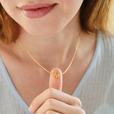 Twist But Never Bend Spring Necklace For Daughter