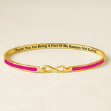 My Badass Girl Gang Enamel Infinity Bracelet