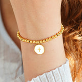 Let Go & Let God Cross Bracelet