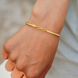 "Nothing in the world can separate us" Enamel Knot bracelets