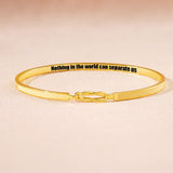 "Nothing in the world can separate us" Enamel Knot bracelets