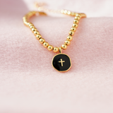 Let Go & Let God Cross Bracelet