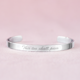 This Too Shall Pass Mantra Bracelet