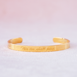This Too Shall Pass Mantra Bracelet