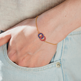 Mother&Daughter Interlocking Birthstone Bracelet