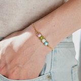 Peas In A Pod Birthstone Bracelet