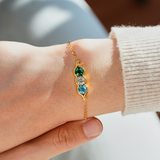 Peas In A Pod Birthstone Bracelet