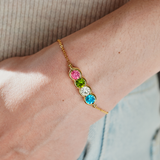 Peas In A Pod Birthstone Bracelet