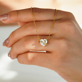“I'm Always Here" Hug Hearts Necklace