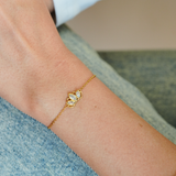 “Fuck it and begin again"Lotus Gemstone Bracelet