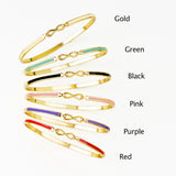 Best Mom & Best Daughter Infinity Enamel Matching Bracelet