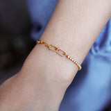 I'd Shank a Bitch For You Pavé Interlocking Friendship Bracelet