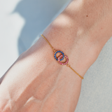 Mother&Daughter Interlocking Birthstone Bracelet