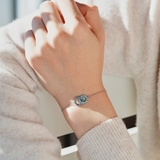 Mother&Daughter Interlocking Birthstone Bracelet