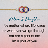 Mother&Daughter Interlocking Birthstone Bracelet