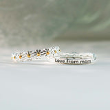 I Think About You Every Daisy Ring-Love From Mom