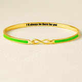 My Lifelong Friend Enamel Infinity Bracelet