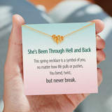 Through Hell and Back Spring Necklace