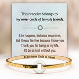 My Inner Circle Friend Enamel Bracelet
