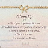 Handmade Silver Friendship Bow Bracelet