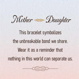 "Nothing in the world can separate us" Enamel Knot bracelets