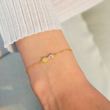 Husband & Wife Infinity birthstone Bracelet