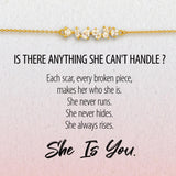 Strength In The Pieces Broken Bracelet