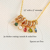 Family Keepsake Birthstone Necklace