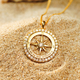 I'd Be So Lost Without You  Compass Necklace