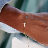 Pray Through It Crossing Birthstone Bracelet S925