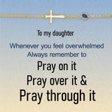 Pray Through It Crossing Birthstone Bracelet S925