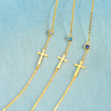 Pray Through It Crossing Birthstone Bracelet S925