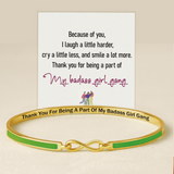 My Badass Girl Gang Enamel Infinity Bracelet
