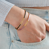 Mom & Daughter Forever Linked Enamel Knot Bracelet