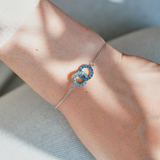 Grandmother & Granddaughter Interlocking Birthstone Neckalce