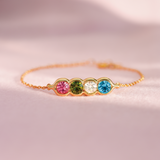 Peas In A Pod Birthstone Bracelet